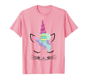 Funny shirts V-neck Tank top Hoodie sweatshirt usa uk au ca gifts for Girls Easter T-Shirt Bunny Rabbit Face Unicorn Shirt Gift 2459479