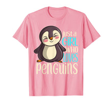 Load image into Gallery viewer, Funny shirts V-neck Tank top Hoodie sweatshirt usa uk au ca gifts for Just a Girl Who Loves Penguins Girls Penguin Gift T Shirt 482864
