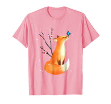Load image into Gallery viewer, Fox Japanese Cherry Blossom Flower Vintage Gift T Shirt
