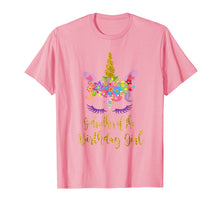 Load image into Gallery viewer, Unicorn Girl Birthday Tshirt, Godmother of The Unicorn Girl
