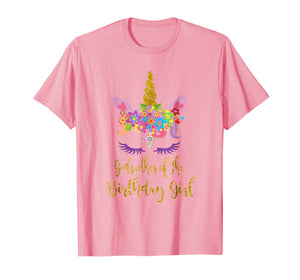 Unicorn Girl Birthday Tshirt, Godmother of The Unicorn Girl
