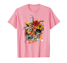 Load image into Gallery viewer, Tiger and Skull flower Floral Flowers shirt Cute Gift Idea T-Shirt 114115
