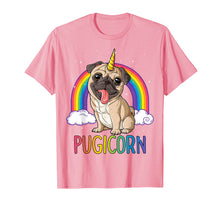 Load image into Gallery viewer, Pugicorn Pug Unicorn T Shirt Girls Kids Space Galaxy Rainbow
