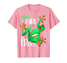 Load image into Gallery viewer, Funny shirts V-neck Tank top Hoodie sweatshirt usa uk au ca gifts for Just a Girl Who Loves Frogs Gift T Shirt for Women and Girls 432132
