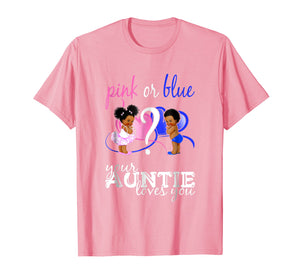Funny shirts V-neck Tank top Hoodie sweatshirt usa uk au ca gifts for Pink Or Blue Your Auntie Loves You Gender Reveal Shirt 1341153