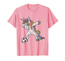 Load image into Gallery viewer, Dabbing Unicorn T Shirt Girls Soccer Gifts
