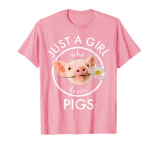 Load image into Gallery viewer, Funny shirts V-neck Tank top Hoodie sweatshirt usa uk au ca gifts for Just A Girl Who Loves Pigs Flower T-Shirt 679631
