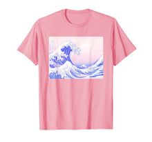 Load image into Gallery viewer, Funny shirts V-neck Tank top Hoodie sweatshirt usa uk au ca gifts for Pastel Aesthetic Japanese Great Wave Soft Grunge Pink T-Shirt 1556864
