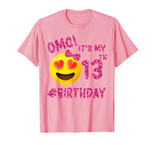 Load image into Gallery viewer, Funny shirts V-neck Tank top Hoodie sweatshirt usa uk au ca gifts for OMG It&#39;s My 13th Birthday | Emoji Shirt For Birthday Girls 2046401
