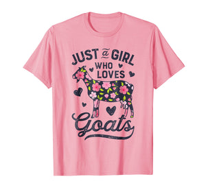 Funny shirts V-neck Tank top Hoodie sweatshirt usa uk au ca gifts for Just a Girl who Loves Goats T shirt Goat Farmer Farm Women 212002