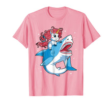 Load image into Gallery viewer, Funny shirts V-neck Tank top Hoodie sweatshirt usa uk au ca gifts for Unicorn Riding Shark T shirt Boys Kids Space Galaxy Gifts 3048766
