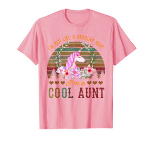 Funny shirts V-neck Tank top Hoodie sweatshirt usa uk au ca gifts for I'm not a Regular Aunt I'm a Cool Aunt Auntie unicorn tshirt T-Shirt 1170862