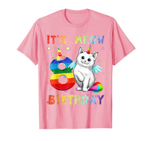 Funny shirts V-neck Tank top Hoodie sweatshirt usa uk au ca gifts for Kids Cute Kitten Kitty Cat 8th Birthday Girl Shirt Kid gift 1279500