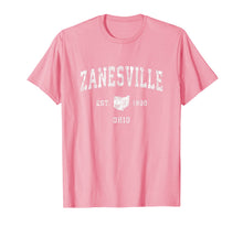 Load image into Gallery viewer, Zanesville Ohio OH Vintage Athletic Sports Design T-Shirt
