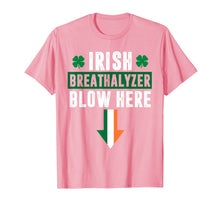Load image into Gallery viewer, St patricks day Shamrock Irish breathalyzer blow here Funny TShirt411855
