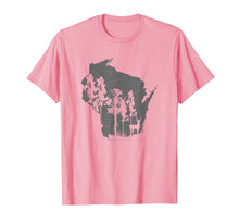 Load image into Gallery viewer, Proud Wisconsin Deer Hunter State Map Outline T-Shirt
