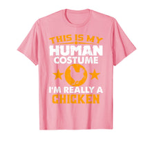 Load image into Gallery viewer, This Is My Human Costume I&#39;m Really a Chicken Halloween  T-Shirt
