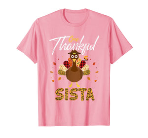 Funny shirts V-neck Tank top Hoodie sweatshirt usa uk au ca gifts for One Thankful Sista Sister Turkey Thanksgiving Family gift T-Shirt 1179995