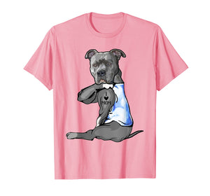 Women Gifts Pit bull Dog Tattoo I Love Mom TShirt205449