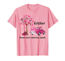 Load image into Gallery viewer, Pumpkin Pink Truck October Breast Cancer Awareness Month T-Shirt
