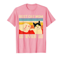 Load image into Gallery viewer, Best Cat Mom Ever T-Shirt Funny Cat Mom Mother Vintage Gift T-Shirt-1323799
