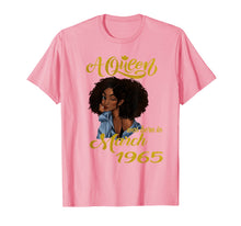 Load image into Gallery viewer, A Queen Was Born in March 1965 55th Birthday Gifts T-Shirt-2298075
