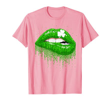 Load image into Gallery viewer, Green Lips Biting Sexy Irish Costume Shirt St Patricks Day TShirt97847

