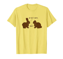 Load image into Gallery viewer, Funny shirts V-neck Tank top Hoodie sweatshirt usa uk au ca gifts for Funny Chocolate Easter Bunny Shirt, My Butt Hurts Gift 2097748
