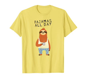 Funny shirts V-neck Tank top Hoodie sweatshirt usa uk au ca gifts for Pajamas All Day Funny Sloth T-Shirt 1843888