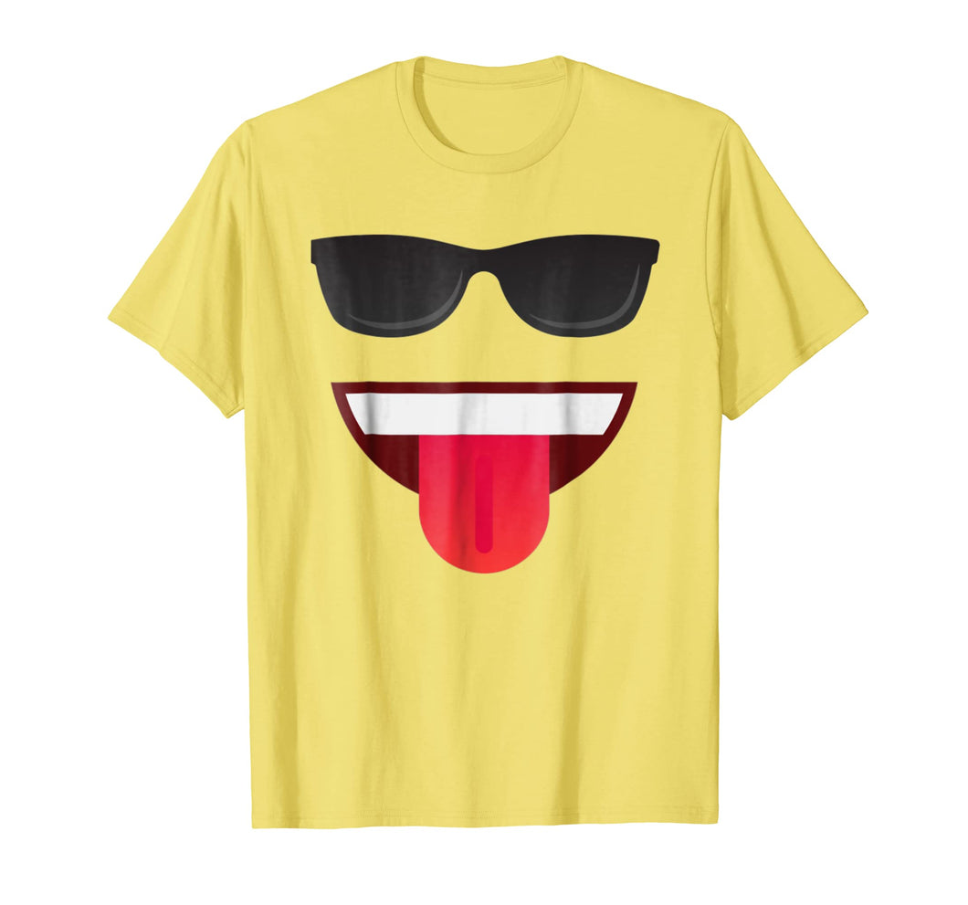Funny shirts V-neck Tank top Hoodie sweatshirt usa uk au ca gifts for Halloween Emojis Costume Shirt Emoticon Smile Sunglasses 2528847