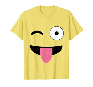 Funny shirts V-neck Tank top Hoodie sweatshirt usa uk au ca gifts for Emoji Face With Winking One Eye and Tongue Out Emoticon 1578429