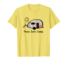 Load image into Gallery viewer, Camping Shirt, Peace. Love. Camp. T-Shirt, Gifts For Campers
