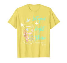 Load image into Gallery viewer, Funny shirts V-neck Tank top Hoodie sweatshirt usa uk au ca gifts for Let Your Light Shine Jar Flowers Butterfly T-Shirt 1078218
