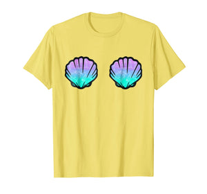 Funny shirts V-neck Tank top Hoodie sweatshirt usa uk au ca gifts for Mermaid Shell Shirt Women Top- Sea Shell Bra Tee Birthday 1964733
