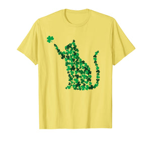 Funny shirts V-neck Tank top Hoodie sweatshirt usa uk au ca gifts for Happy Saint Patrick's Day Shamrock Cat T-Shirt 1957556