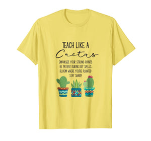 Funny shirts V-neck Tank top Hoodie sweatshirt usa uk au ca gifts for Teach Like A Cactus Teacher Back To School T Shirt 1490610