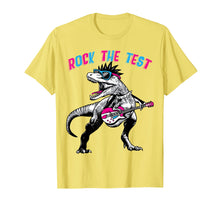 Load image into Gallery viewer, Funny shirts V-neck Tank top Hoodie sweatshirt usa uk au ca gifts for Rock The Test T Shirt Dinosaur T-rex Shirt Gifts 805567
