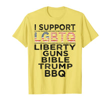 Load image into Gallery viewer, Funny shirts V-neck Tank top Hoodie sweatshirt usa uk au ca gifts for I Support LGBTQ Liberty Guns Bible Trump BBQ T-shirt Flag 1087698
