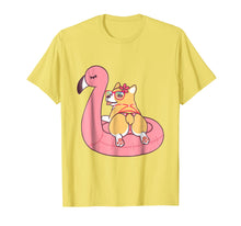 Load image into Gallery viewer, Funny shirts V-neck Tank top Hoodie sweatshirt usa uk au ca gifts for Corgi Butt Dog Bikini Pink Flamingo Float Funny Gift T Shirt 1010907
