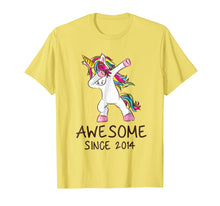 Load image into Gallery viewer, Funny shirts V-neck Tank top Hoodie sweatshirt usa uk au ca gifts for Awesome Since 2014 Dabbing Unicorn Shirt Girl Gifts Birthday 3446558
