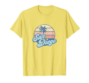San Diego California CA T Shirt Vintage 70s Retro Surfer Tee
