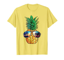 Load image into Gallery viewer, Pineapple Sunglasses T shirt Aloha Beaches Hawaiian Hawaii
