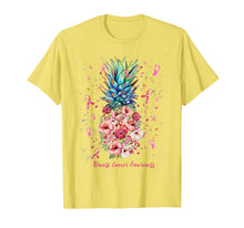 Load image into Gallery viewer, Pineapple BREAST CANCER AWARENESS Yellow Ribbon T-Shirt
