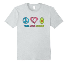 Load image into Gallery viewer, Funny shirts V-neck Tank top Hoodie sweatshirt usa uk au ca gifts for Peace Love and Avocados T-shirt, Funny Fruit T-shirt 2563875

