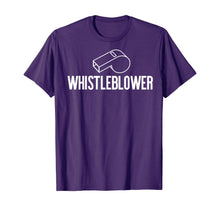 Load image into Gallery viewer, WHISTLEBLOWER Whistle Halloween Costume Impeach Trump Meme T-Shirt
