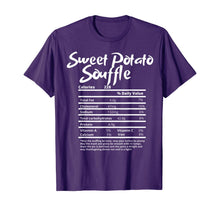 Load image into Gallery viewer, Sweet Potato Souffle Nutrition Fact Label Thanksgiving Gift T-Shirt
