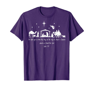 Funny shirts V-neck Tank top Hoodie sweatshirt usa uk au ca gifts for Christian Bible Verse Costume Christmas Nativity Luke 2:11 T-Shirt 609529