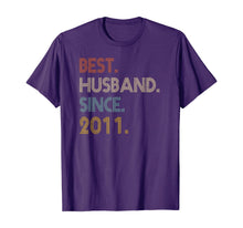 Load image into Gallery viewer, Funny shirts V-neck Tank top Hoodie sweatshirt usa uk au ca gifts for 9th Wedding Anniversary Gifts Best Husband Since 2011 T-Shirt 766164
