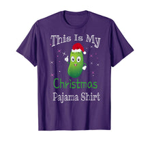 Load image into Gallery viewer, This Is My Christmas Pajama Shirt Pickle Cucumber Gifts T-Shirt
