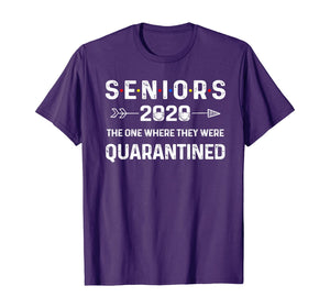 Seniors The One Where They Were Quarantined 2020 Gift Funny TShirt265336